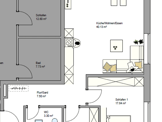 Wohnung zum Kauf - Neubau provisionsfrei 646.100 € 3 Zimmer 95,7 m² Friedrichshafen Friedrichshafen 88045