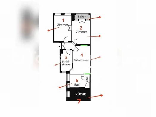 Wohnung zur Miete Tauschwohnung 700 € 4 Zimmer 106 m² 2. Geschoss Prenzlauer Berg Berlin 10405