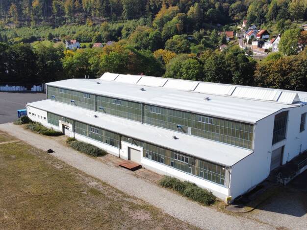 Produktionshalle zur Miete 760 m² Lagerfläche teilbar von 380 m² bis 760 m² Ernst-Thälmann-Straße 5 Luisenthal 99885