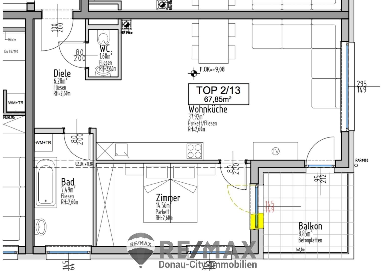 Wohnung zum Kauf 407.100 € 2 Zimmer 67,9 m²<br/>Wohnfläche Tulln an der Donau 3430