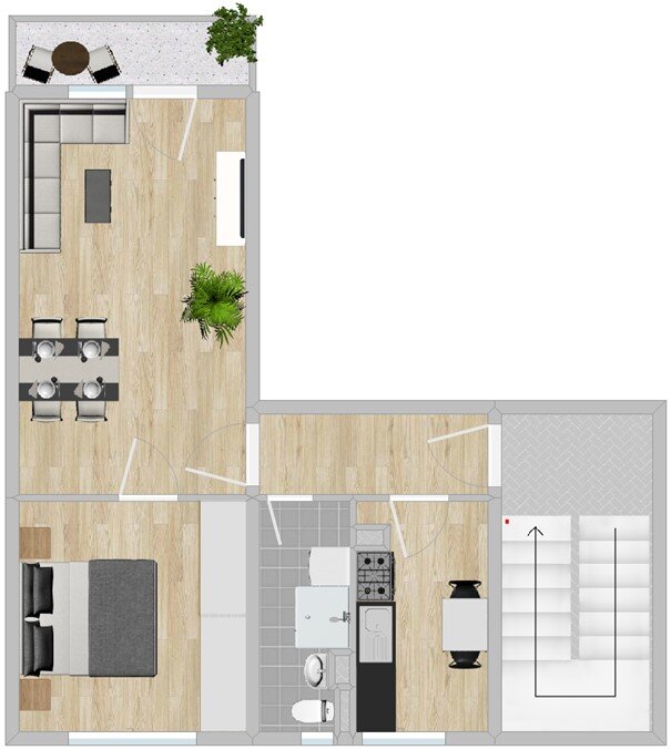 Wohnung zur Miete 329 € 2 Zimmer 50,7 m²<br/>Wohnfläche 1.<br/>Geschoss Freitaler Str. 37 Pausitzer Delle Riesa 01589