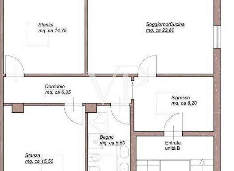 Studio zum Kauf 297.000 € 3 Zimmer 75 m² 2. Geschoss Via Brescia 9 Sirmione 25019