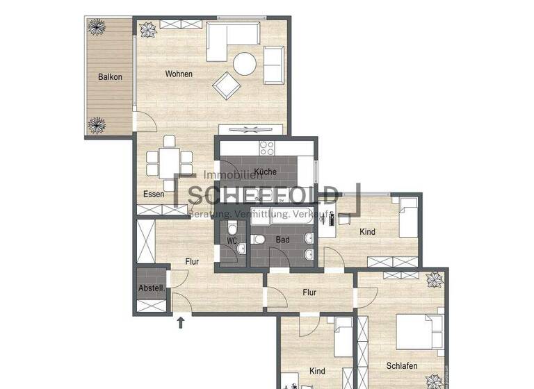 Wohnung zum Kauf 334.900 € 4,5 Zimmer 113 m² 3. Geschoss Biberach Biberach an der Riß 88400