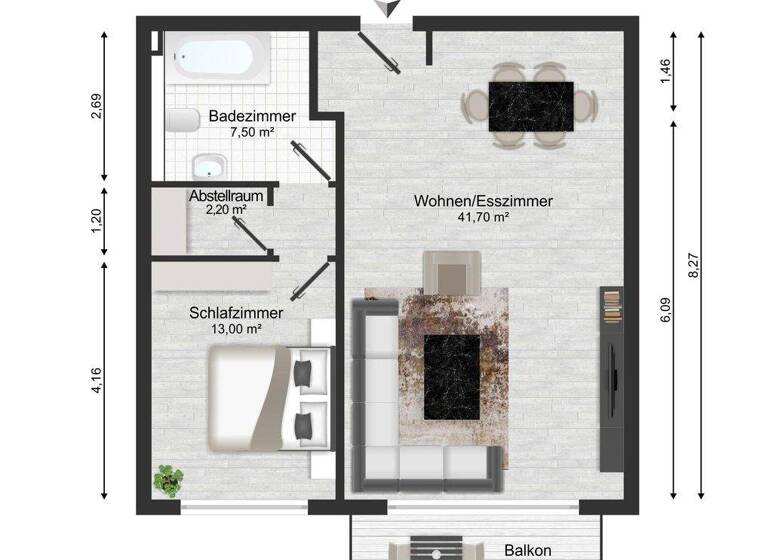 Wohnung zur Miete - Erstbezug 1.472 € 2 Zimmer 81,8 m² 1. Geschoss frei ab 01.05.2026 Hochheim Hochheim am Main 65239
