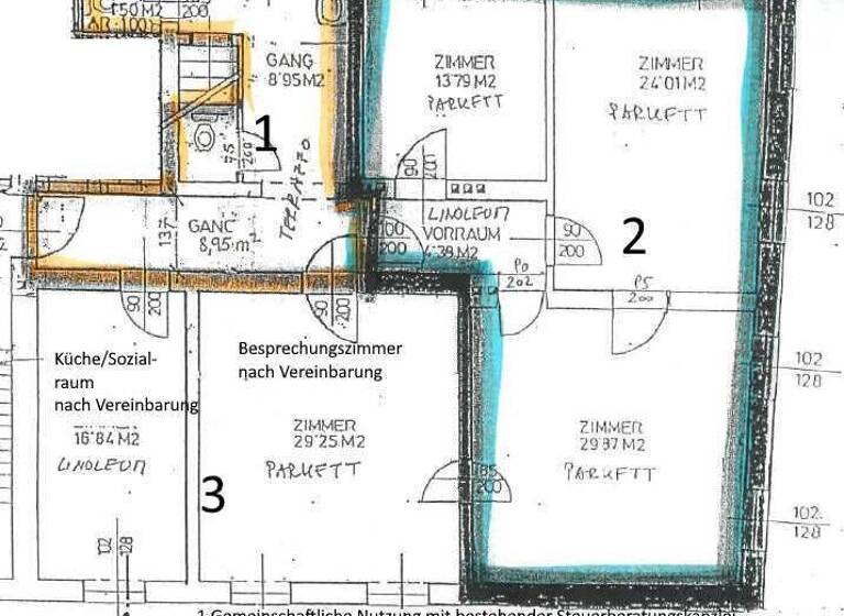 Büro zur Miete 8,88 € 3 Zimmer Sankt Leonhard Graz 8010