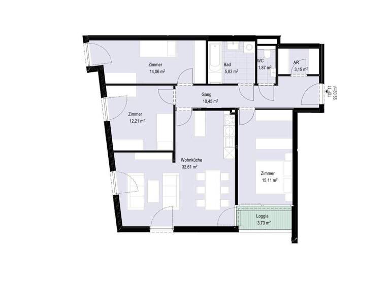 Wohnung zum Kauf - Erstbezug 792.200 € 4 Zimmer 99 m² 3. Geschoss Wien 1180