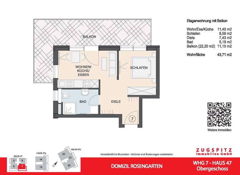 Wohnung zum Kauf - Erstbezug 468.000 € 2 Zimmer 43,7 m² 1. Geschoss Garmisch Garmisch-Partenkirchen 82467