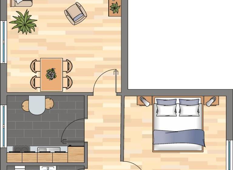 Wohnung zur Miete 459 € 2,5 Zimmer 51 m² 1. Geschoss Aldenrader Straße 39 Fahrn Duisburg 47169