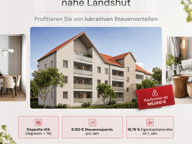 Wohnung zum Kauf - Erstbezug 234.500 € 2 Zimmer 42,5 m² EG frei ab 01.12.2027 Geisenhausen Geisenhausen 84144