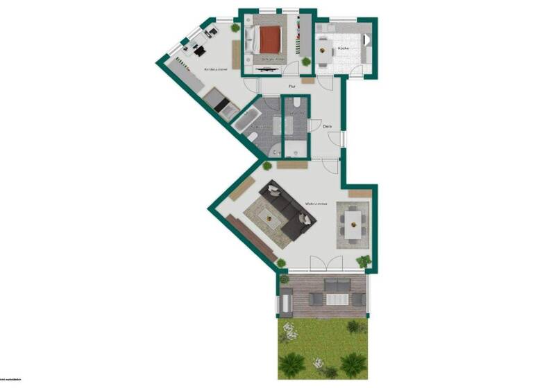 Wohnung zum Kauf 489.000 € 3 Zimmer 92 m² EG Lövenich Köln 50859