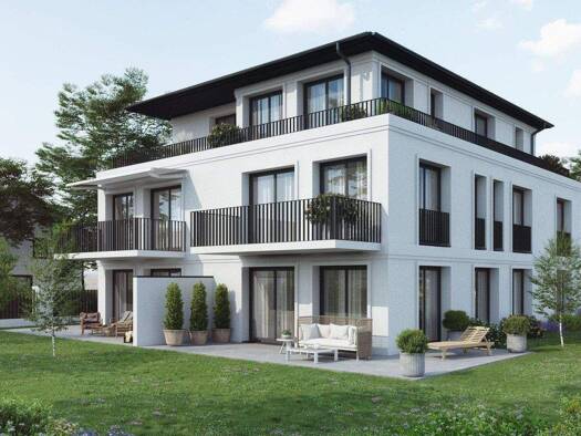 Terrassenwohnung zum Kauf - Erstbezug provisionsfrei 1.495.000 € 4 Zimmer 109,5 m² Geschoss EG/2 frei ab 30.09.2027 Eichhornstraße 9 Hadern München 81377