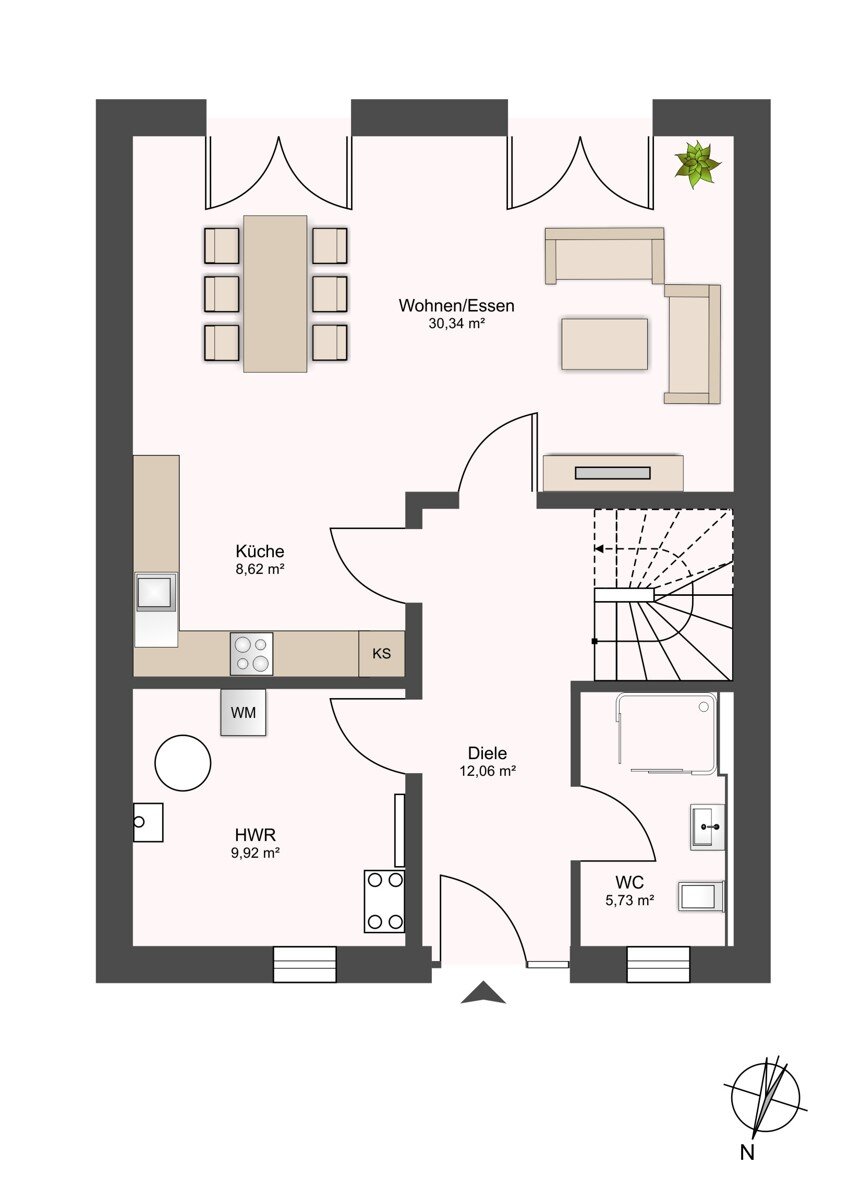 Reihenmittelhaus zum Kauf 635.000 € 5 Zimmer 136,6 m²<br/>Wohnfläche 100 m²<br/>Grundstück Scharbeutz Scharbeutz 23683