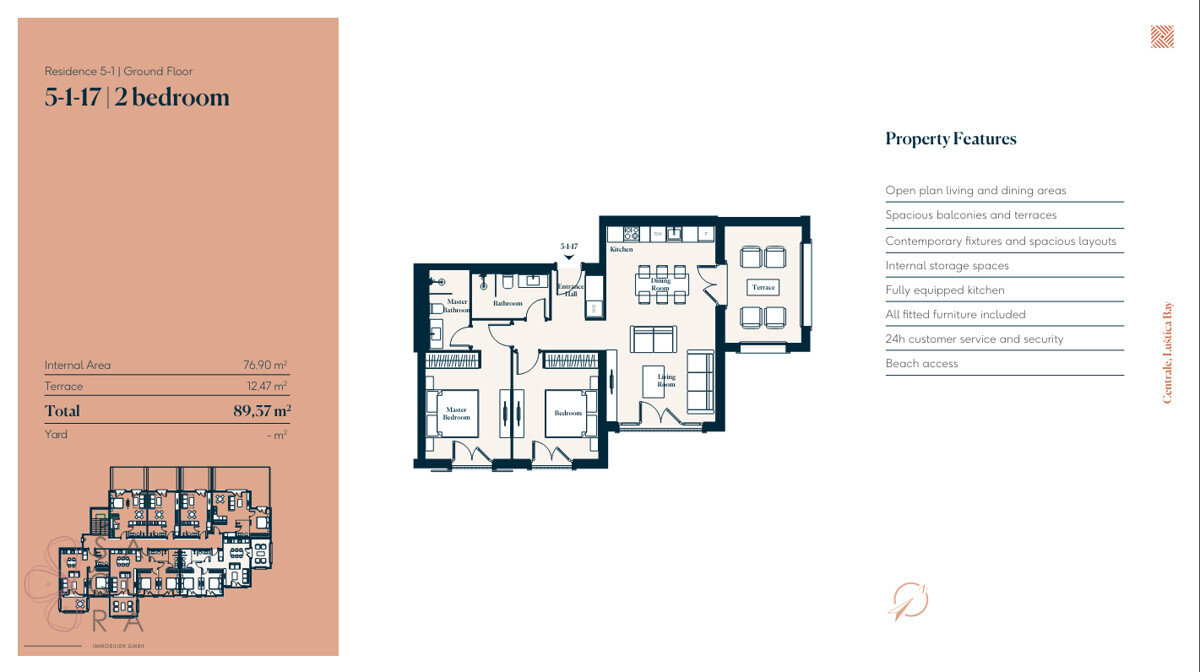 Wohnung zum Kauf provisionsfrei 472.000 € 3 Zimmer 76,9 m²<br/>Wohnfläche Lustica Bay 85323