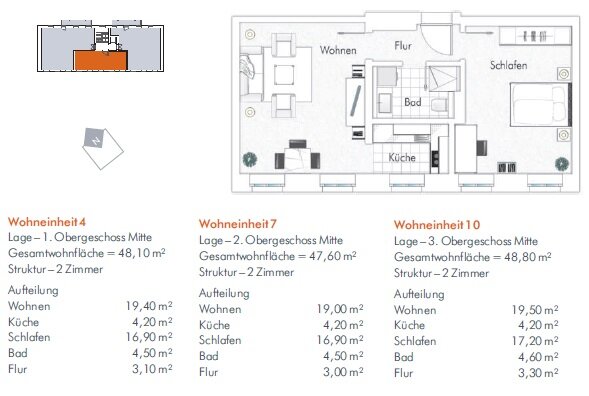 Studio zur Miete Wohnen auf Zeit 1.585 € 2 Zimmer 50 m²<br/>Wohnfläche Zentrum - West Leipzig 04109