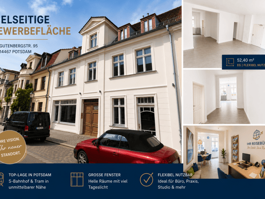 Bürofläche zur Miete 36 € 2 Zimmer 53 m² Bürofläche Gutenbergstraße 95 Nördliche Innenstadt Potsdam 14467
