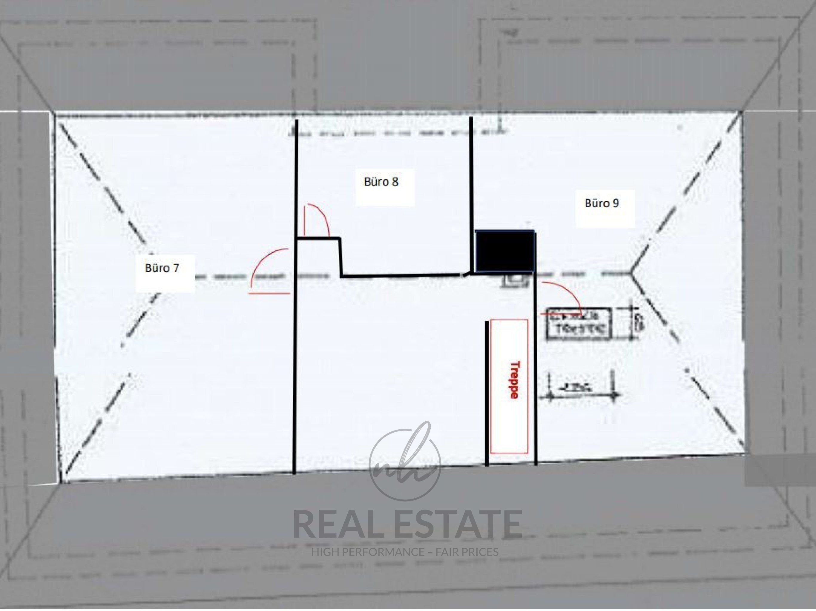 Bürofläche zur Miete 615 € 1 Zimmer 25 m²<br/>Bürofläche Oststeinbek Oststeinbek 22113