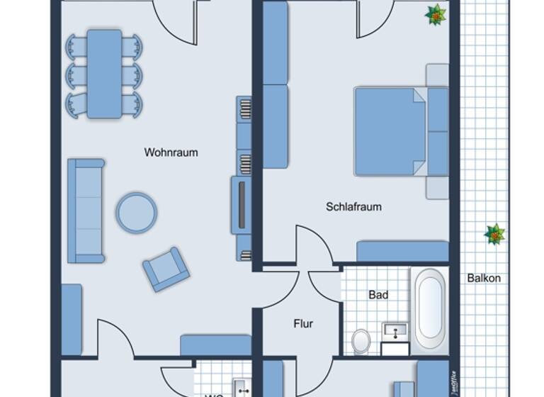 Wohnung zum Kauf 299.000 € 3 Zimmer 95 m²<br/>Wohnfläche 2.<br/>Geschoss Bernau Bernau am Chiemsee 83233
