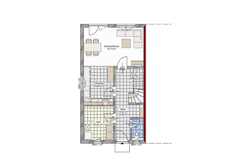 Doppelhaushälfte zum Kauf 366.000 € 4 Zimmer 103 m² 306 m² Grundstück Pampow 19075