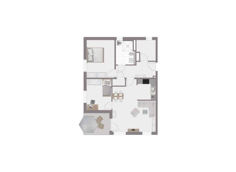 Wohnung zum Kauf 428.355 € 3,5 Zimmer 84,2 m² Honsolgen Buchloe / Honsolgen 86807