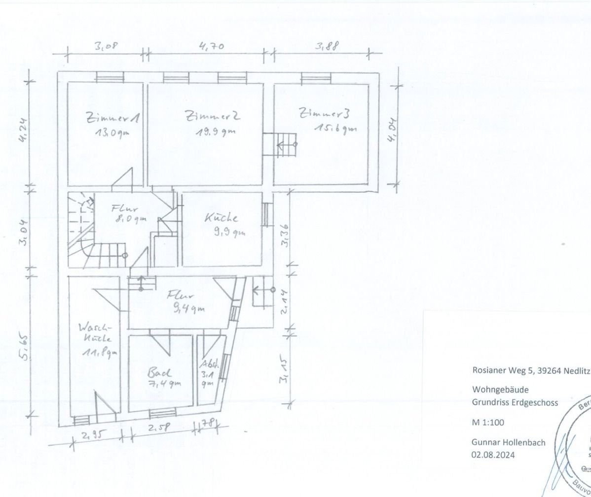 Doppelhaushälfte zum Kauf 37.500 € 5 Zimmer 110 m²<br/>Wohnfläche 650 m²<br/>Grundstück ab sofort<br/>Verfügbarkeit Rosianer Weg 5 Nedlitz Zerbst/Anhalt 39264