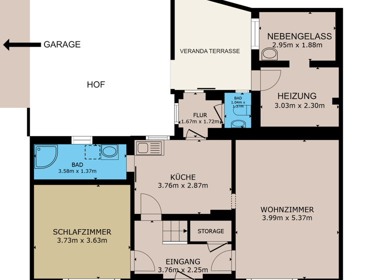 Doppelhaushälfte zum Kauf 59.000 € 4 Zimmer 90 m² 167 m² Grundstück Kirchberg 156 Giersleben 06449