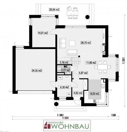 Einfamilienhaus zum Kauf 748.200 € 5 Zimmer 151 m²<br/>Wohnfläche 1.230 m²<br/>Grundstück Radebeul 01445