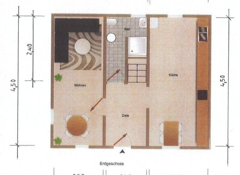 Einfamilienhaus zum Kauf 205.000 € 4 Zimmer 79 m² 127 m² Grundstück Köndringen Teningen / Köndringen 79331