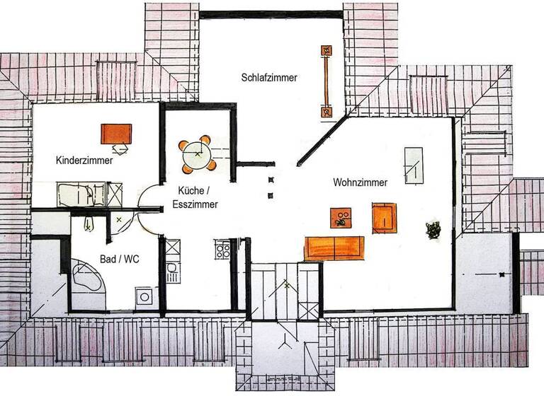 Wohnung zur Miete 720 € 3 Zimmer 90 m²<br/>Wohnfläche Dachgeschoss, 4.<br/>Geschoss 01.07.2025<br/>Verfügbarkeit Erich-Honstein-Straße 3 Eisenach Eisenach 99817