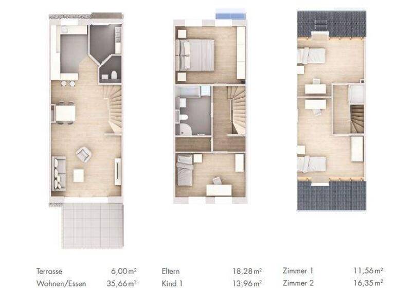 Reihenmittelhaus zum Kauf - Erstbezug provisionsfrei 499.900 € 5,5 Zimmer 137 m² 214 m² Grundstück Schwenningen Villingen-Schwenningen 78054