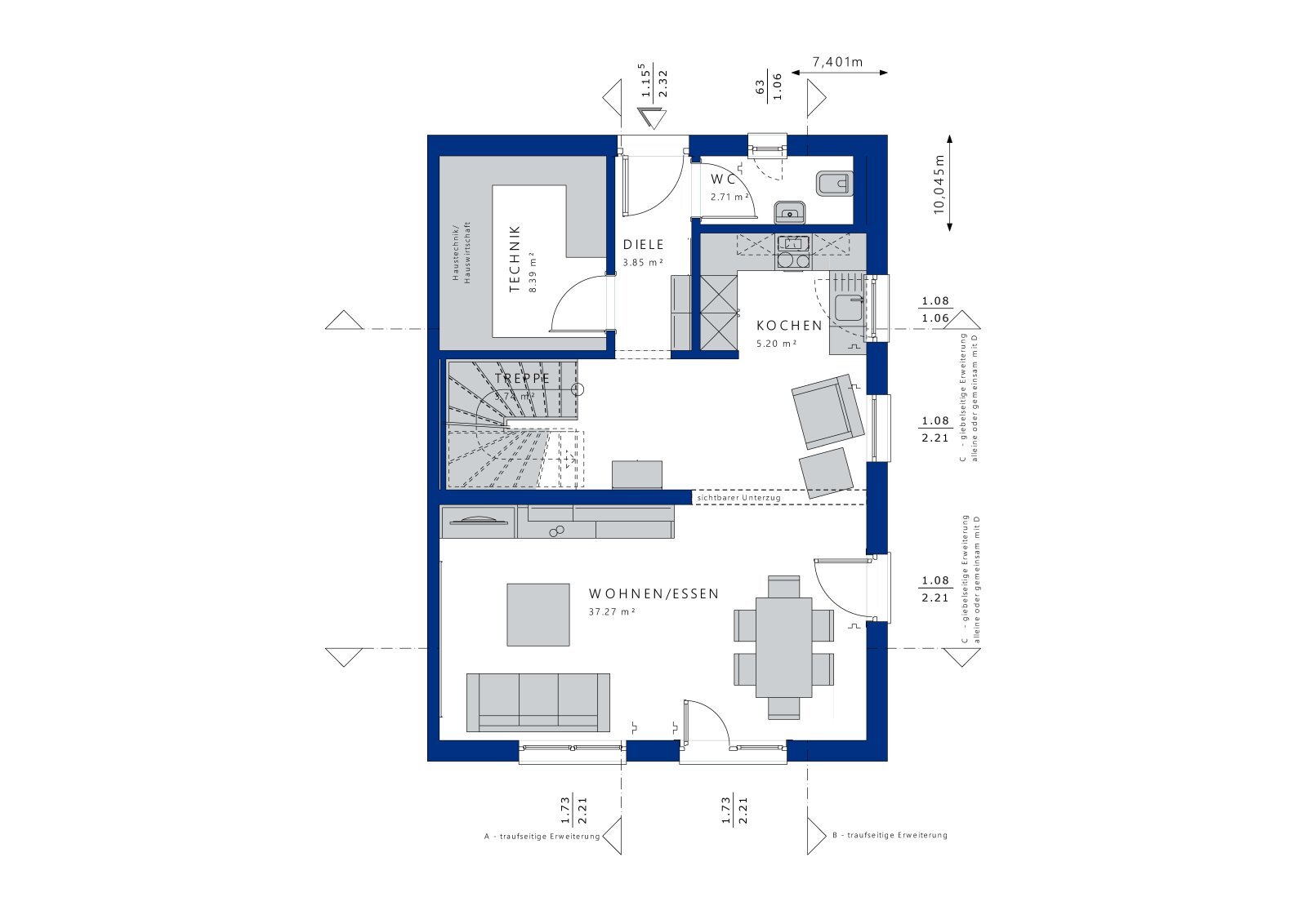 Doppelhaushälfte zum Kauf provisionsfrei 728.113 € 6 Zimmer 122 m²<br/>Wohnfläche 402 m²<br/>Grundstück Roth Roth 91154