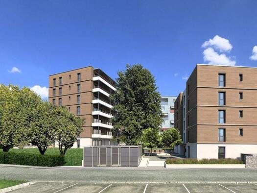 Wohnung zur Miete - Erstbezug nur mit Wohnberechtigungsschein 331 € 2 Zimmer 45,3 m² 3. Geschoss frei ab 01.04.2026 Bayernstr. 1a Versbach Würzburg 97078