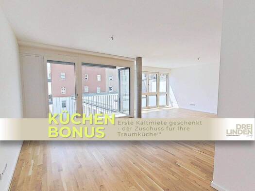 Studio zur Miete - Erstbezug 1.250 € 3 Zimmer 94,1 m² 2. Geschoss frei ab 15.03.2026 Dreilindenstraße 10 Altlindenau Leipzig 04177