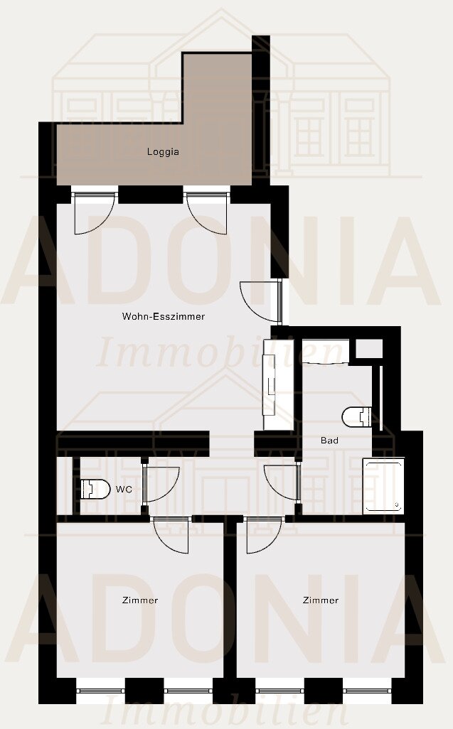 Wohnung zum Kauf 358.900 € 3 Zimmer 58,8 m²<br/>Wohnfläche 1.<br/>Geschoss Wien 1160