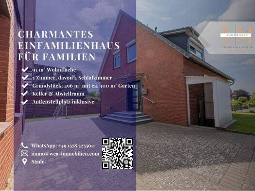 Einfamilienhaus zum Kauf 285.000 € 5 Zimmer 95 m² 496 m² Grundstück Wiepenkathen Stade 21684