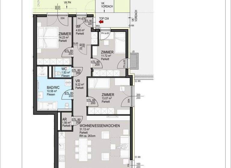 Wohnung zum Kauf - Erstbezug 755.000 € 4 Zimmer 98,3 m² Innere Stadt Klagenfurt am Wörthersee 9020