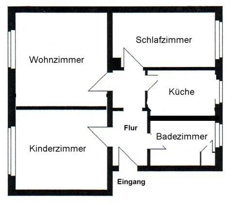 Wohnung zur Miete 399 € 3 Zimmer 58 m²<br/>Wohnfläche 01.02.2025<br/>Verfügbarkeit Ortslage Trotha Halle 06118