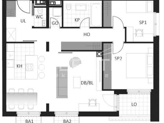 Wohnung zum Kauf - Erstbezug 270.600 € 3 Zimmer 82 m² 1. Geschoss Delnice 51300