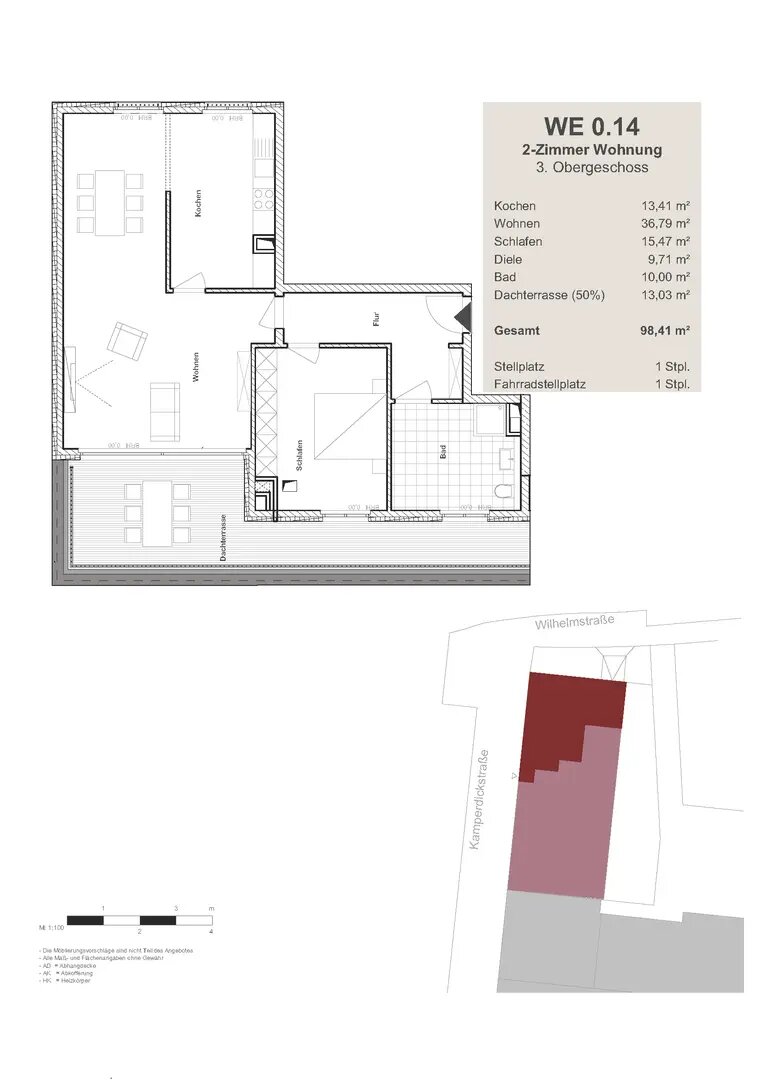 Wohnung zur Miete 700 € 2 Zimmer 98 m²<br/>Wohnfläche ab sofort<br/>Verfügbarkeit Kamperdickstraße Stadtkern Kamp-Lintfort 47475