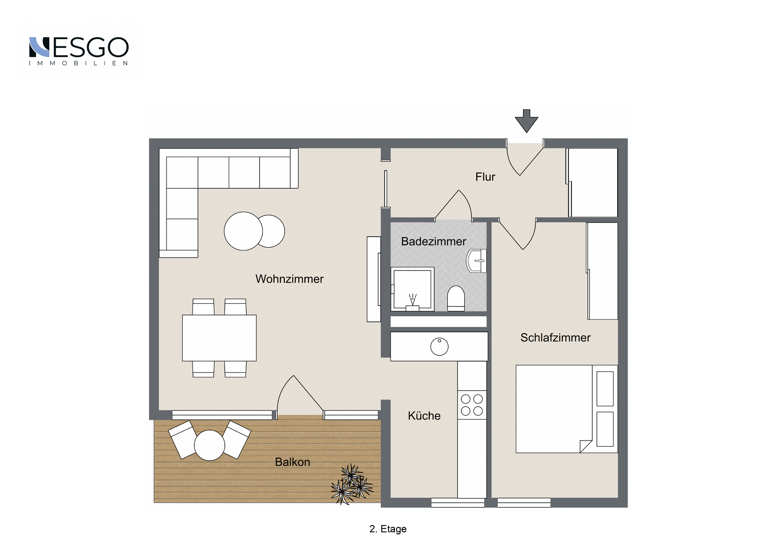 Wohnung zum Kauf 215.000 € 2 Zimmer 50 m² 2. Geschoss frei ab 01.07.2027 Wittenau Berlin 13435