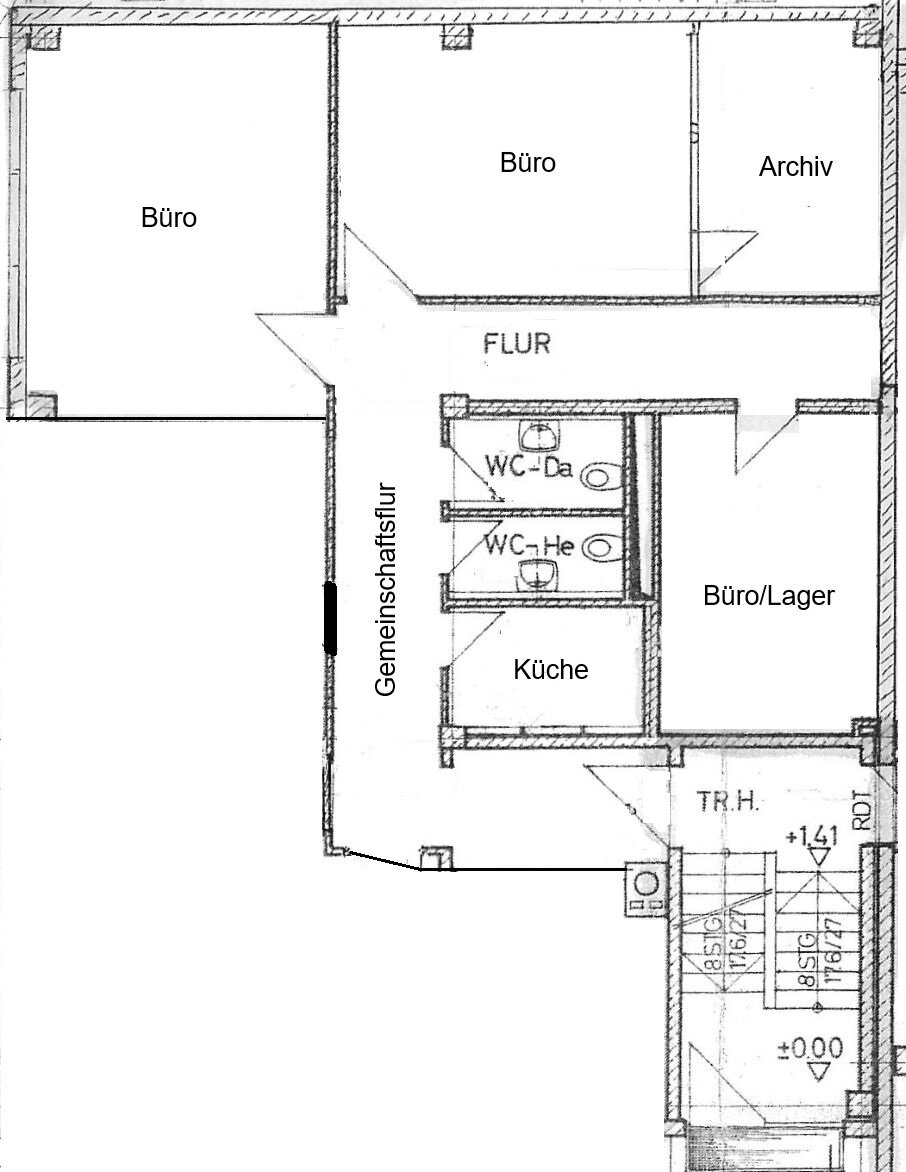 Bürofläche zur Miete 1.230 € 3 Zimmer 81 m²<br/>Bürofläche Salzstr. 8 Feldkirchen Feldkirchen 85622