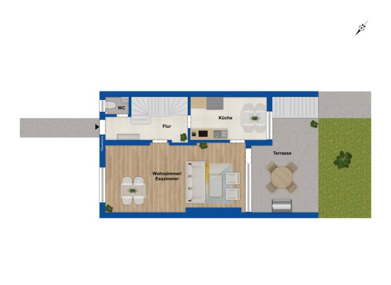 Reihenmittelhaus zum Kauf 335.000 € 4 Zimmer 99,6 m² 211 m² Grundstück Benrad-Süd Krefeld 47804