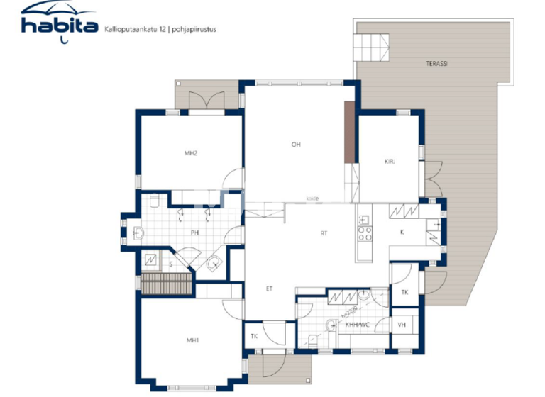 Einfamilienhaus zum Kauf 155.000 € 4 Zimmer 122 m² 1.207 m² Grundstück Kallioputaankatu 12 Tornio 95420