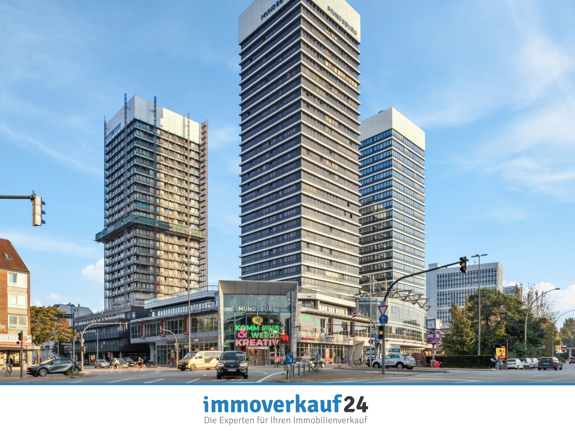 Wohnung zum Kauf 270.000 € 1 Zimmer 42,5 m²<br/>Wohnfläche 14.<br/>Geschoss Barmbek - Süd Hamburg 22083