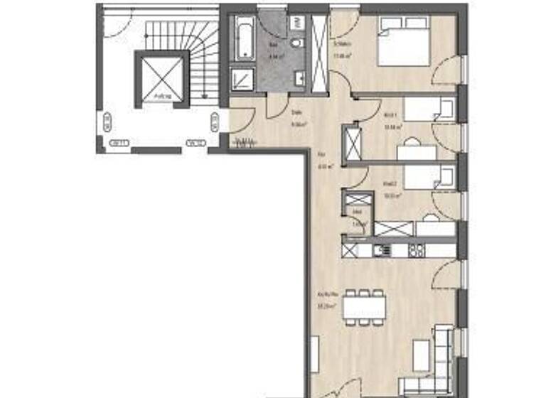 Wohnung zum Kauf - Neubau provisionsfrei 633.800 € 4 Zimmer 102,2 m²<br/>Wohnfläche 1.<br/>Geschoss Gebrachinger Weg Großberg Pentling 93080