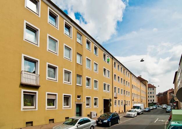Wohnung zur Miete 627 € 2 Zimmer 45,4 m² 3. Geschoss frei ab 26.07.2025 Breitscheidstraße 61 Galgenhof Nürnberg 90459