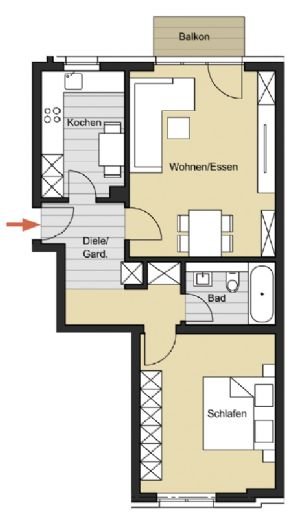 Wohnung zum Kauf provisionsfrei 399.000 € 2 Zimmer 58,7 m²<br/>Wohnfläche 3.<br/>Geschoss Pantaleonswall 33 Altstadt - Süd Köln 50676