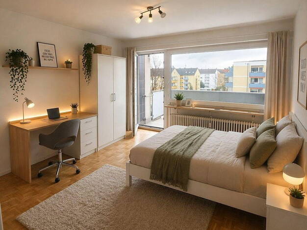 WG-Zimmer zur Miete auf Zeit 500 € 19 m² 5. Geschoss Südweststadt Karlsruhe 76137