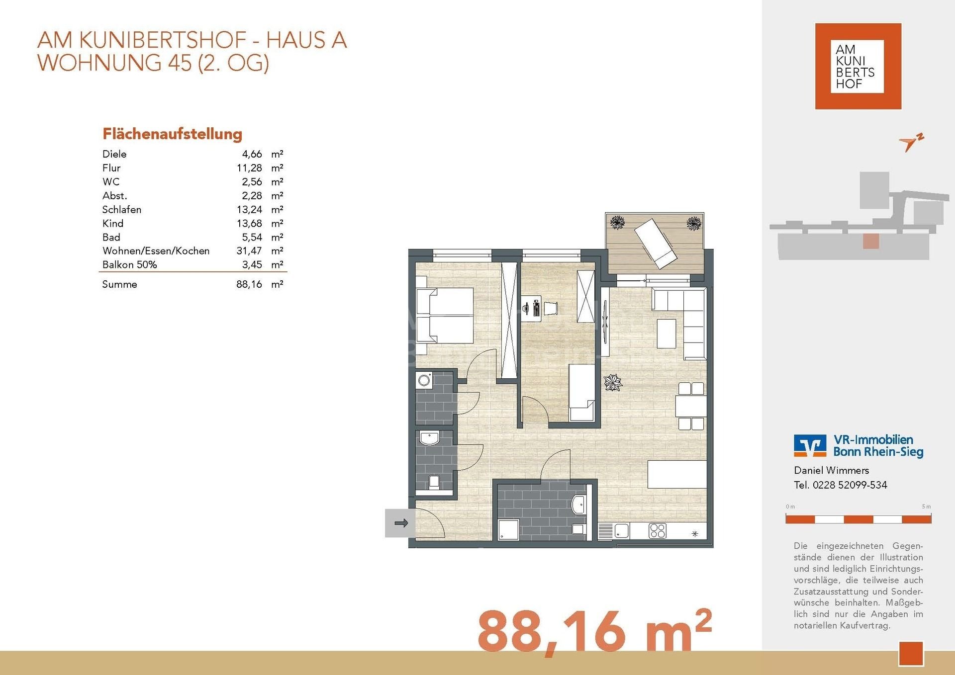 Wohnung zum Kauf provisionsfrei 429.000 € 3 Zimmer 88,2 m²<br/>Wohnfläche 2.<br/>Geschoss Witterschlick Alfter 53347