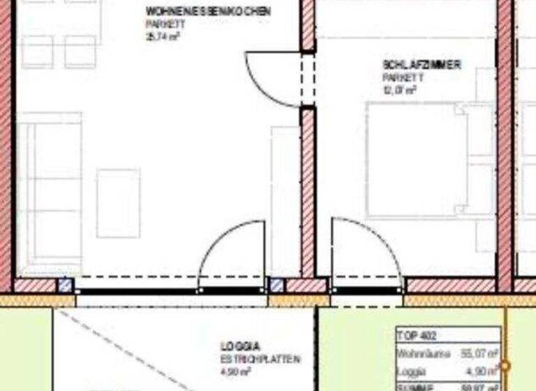 Wohnung zur Miete 856 € 2 Zimmer 55 m² EG Altmünster 4813