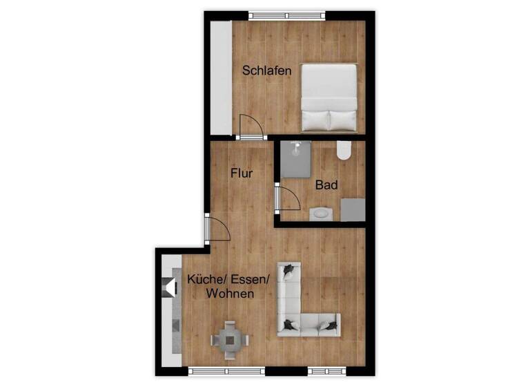 Wohnung zur Miete 580 € 2 Zimmer 47 m² 1. Geschoss frei ab 01.07.2026 Zirgesheim Bayern - Donauwörth 86609